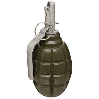 Replika československého ručního granátu F-1 - olivový-stříbrný