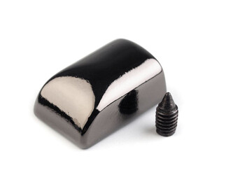 Koncovka na spirálový, kostěný a kovový zip - 75 ks - 4 nikl černý