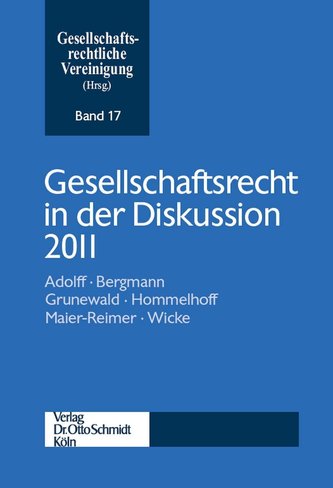 Gesellschaftsrecht in der Diskussion 2011