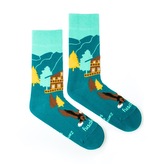 Ponožky Zamkovského chata Tyrkysové L (43-46)