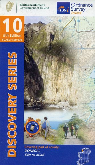 Ordnance Survey Ireland 50T.Blatt 10 1:50 000