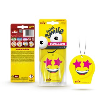 FRESH SMILE - Osvěžovač vzduchu z celulózového závěsu Bubble Gum