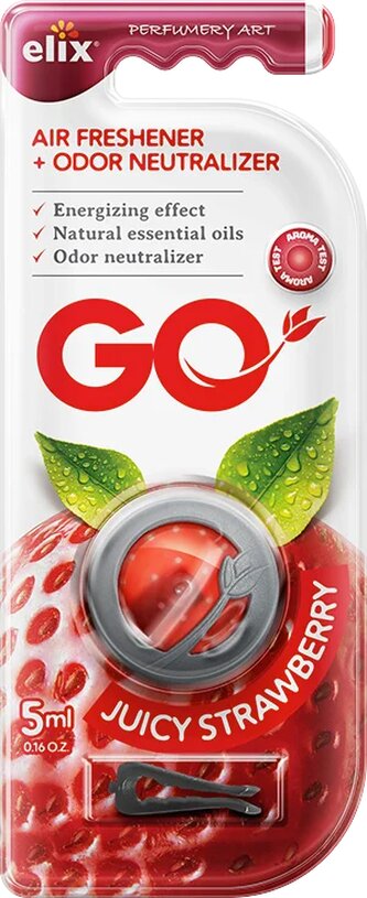 Go Gel - Osvěžovač vzduchu s klipem GO Juicy Strawberry