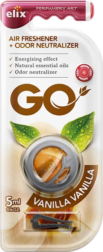 Go Gel - Osvěžovač vzduchu s klipem GO Vanilla