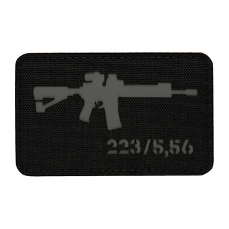 Nášivka se zbraní M-Tac AR-15 223/5,56 - černá-šedá