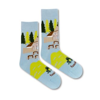 Ponožky Majláthova chata Modré S (35-38)