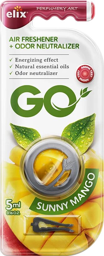Go Gel - Osvěžovač vzduchu s klipem GO Sunny Mango