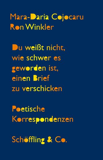 Du weißt nicht, wie schwer es geworden ist, einen Brief zu verschicken
