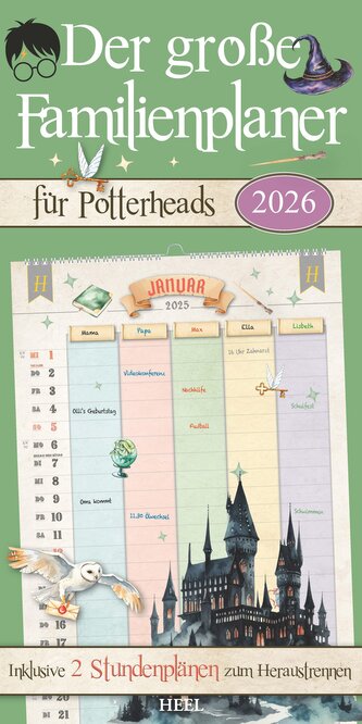 Der große inoffizielle Familienplaner für Potterheads. Kalender 2026