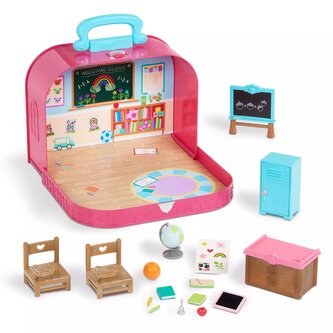 Li’l Woodzeez Školní třída v kufříku – 17dílná cestovní sada