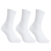 3PACK ponožky Benysøn vysoké bílé (B-6202) M