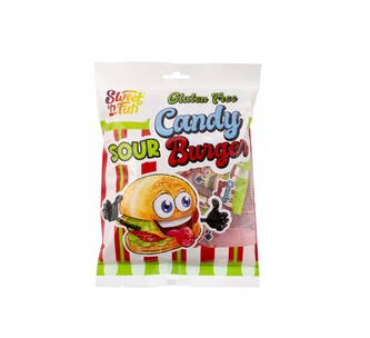 Sour Gummy Burger in bag / 12 ks
