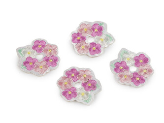 Nažehlovačka květ - 10 ks - 1 růžová