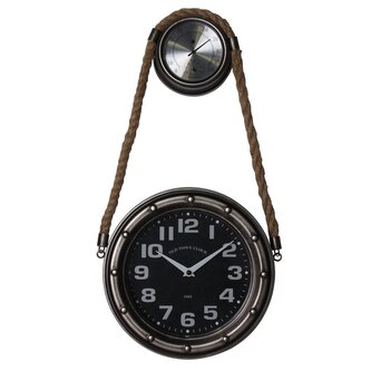 Nástěnné hodiny s teploměrem a barometrem DORM O 50 cm + O 28 cm Mybesthome