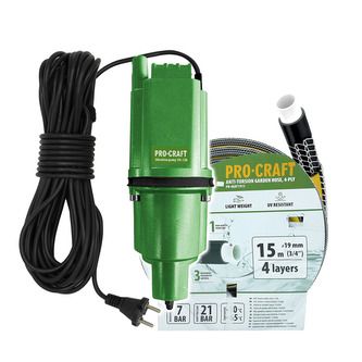 Vibrační čerpadlo Procraft VN-72 sada s hadicí 15m 3/4" PR-4KAT1915 | SVN-72