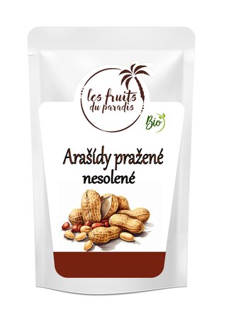 Arašídy blanšírované RAW BIO 500 g LES FRUITS DU PARADIS