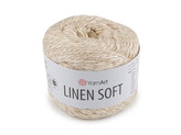 Pletací příze Linen Soft 100 g - 1 ks - 2 (7303) režná