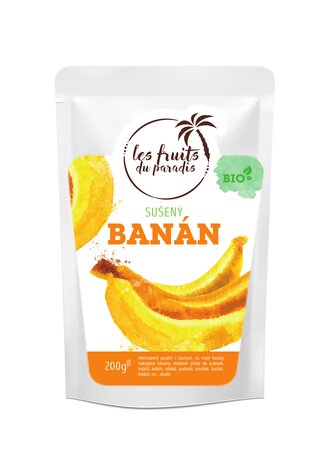 Mini banán sušený BIO 200 g LES FRUITS DU PARADIS