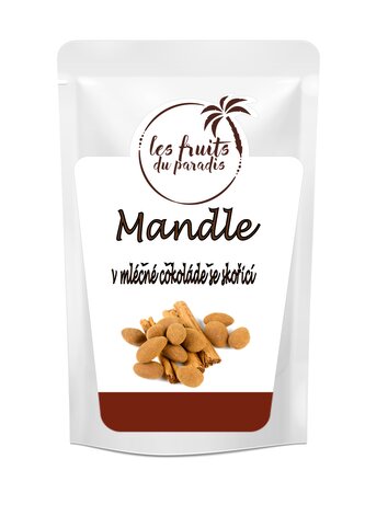 Mandle v čokoláde a skořici 1 kg LES FRUITS DU PARADIS
