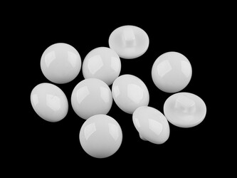 Knoflík barevný velikost 24" - 1000 ks - 2 bílá