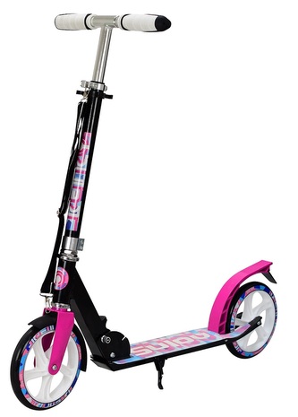 Skládací alu koloběžka SULOV® RETRO, černo-růžová, 200mm