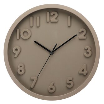 Nástěnné hodiny NOFO hnědá O 30 cm Mybesthome