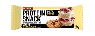 tyčinka Nutrend Protein Snack vanilka & višeň v mléčné čokoládě, 40g