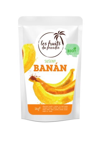 Mini banán sušený BIO 1 kg LES FRUITS DU PARADIS