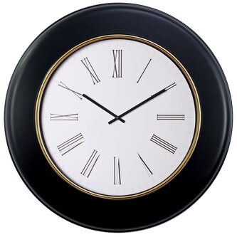 Nástěnné hodiny RADISSON černá/bílá O 77 cm Mybesthome