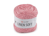 Pletací příze Linen Soft 100 g - 1 ks - 4 (7322) růžová světlá
