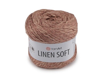 Pletací příze Linen Soft 100 g - 1 ks - 5 (7308) pudrovobéžová