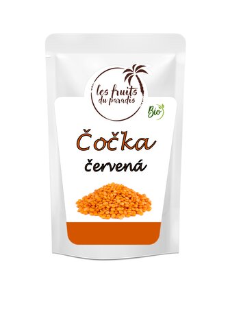 Čočka červená Bio 500 g LES FRUITS DU PARADIS