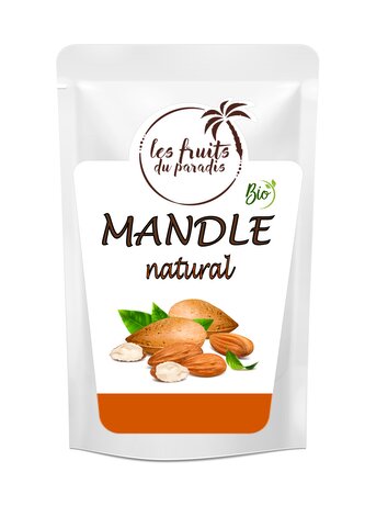 Mandle Natural BIO 500 g LES FRUITS DU PARADIS