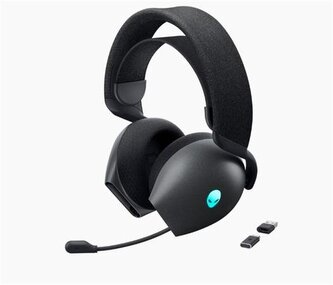 DELL bezdrátová náhlavní souprava  AW725H/ Wireless gaming Tri - mode Headset/ sluchátka + mikrofon/ černá
