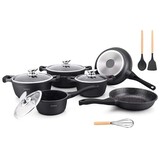 Sada nádobí Royalty, 13 ks, barva černá