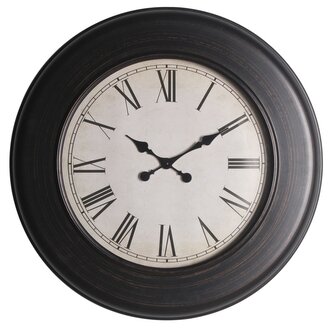 Nástěnné hodiny EGGERS hnědá O 77 cm Mybesthome