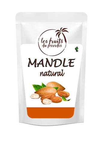 Mandle Natural 23/25 1 kg LES FRUITS DU PARADIS