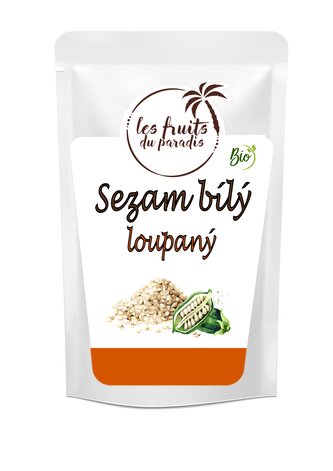 Sezam bílý loupaný BIO 500 g LES FRUITS DU PARADIS
