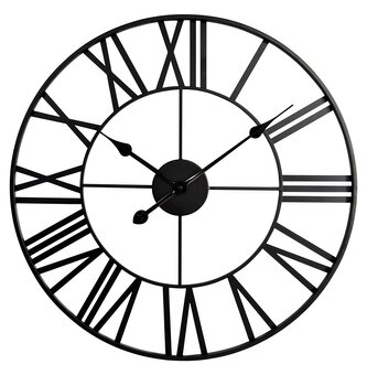Nástěnné hodiny SOLAR černá O 60 cm Mybesthome
