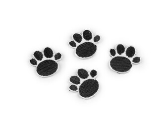 Nažehlovačka tlapka - 10 ks - 2 černá