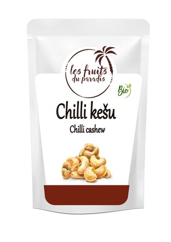 Kešu pražené solené s chilli BIO 500 g LES FRUITS DU PARADIS