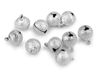 Rolničky metalické Ø12 mm - 50 ks - 1 stříbrná