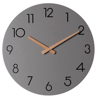 Nástěnné hodiny DIEGO II. šedá  O 30 cm Mybesthome