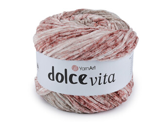 Pletací žinylková příze Dolce Vita 150 g - 1 ks - 2 (3409) pudrová