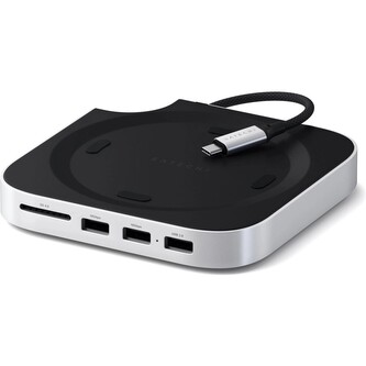 Satechi Mac Mini M4 Stand & Hub s SSD Enclosure bílý