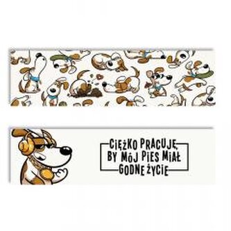 Zakładka kartonowa - Godne życie - Pies