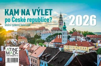 Kalendář 2026 Kam na výlet po České republice, stolní, týdenní, 15 x 22,5 cm