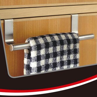 Držák na utěrku, závěsný, nerez, 23,5 x 8 x 6 cm