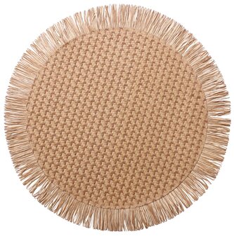 Prostírání kulaté PASO béžová O 38 cm Mybesthome