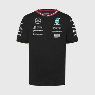 Týmové tričko Mercedes AMG F1 černé - M